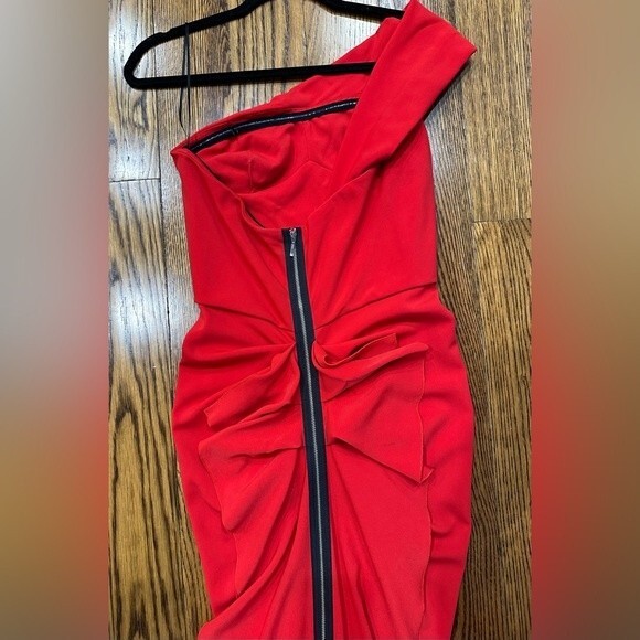 Aida Red Prom / Gown Red Maxi Dress Size 0 - Picture 5 of 5